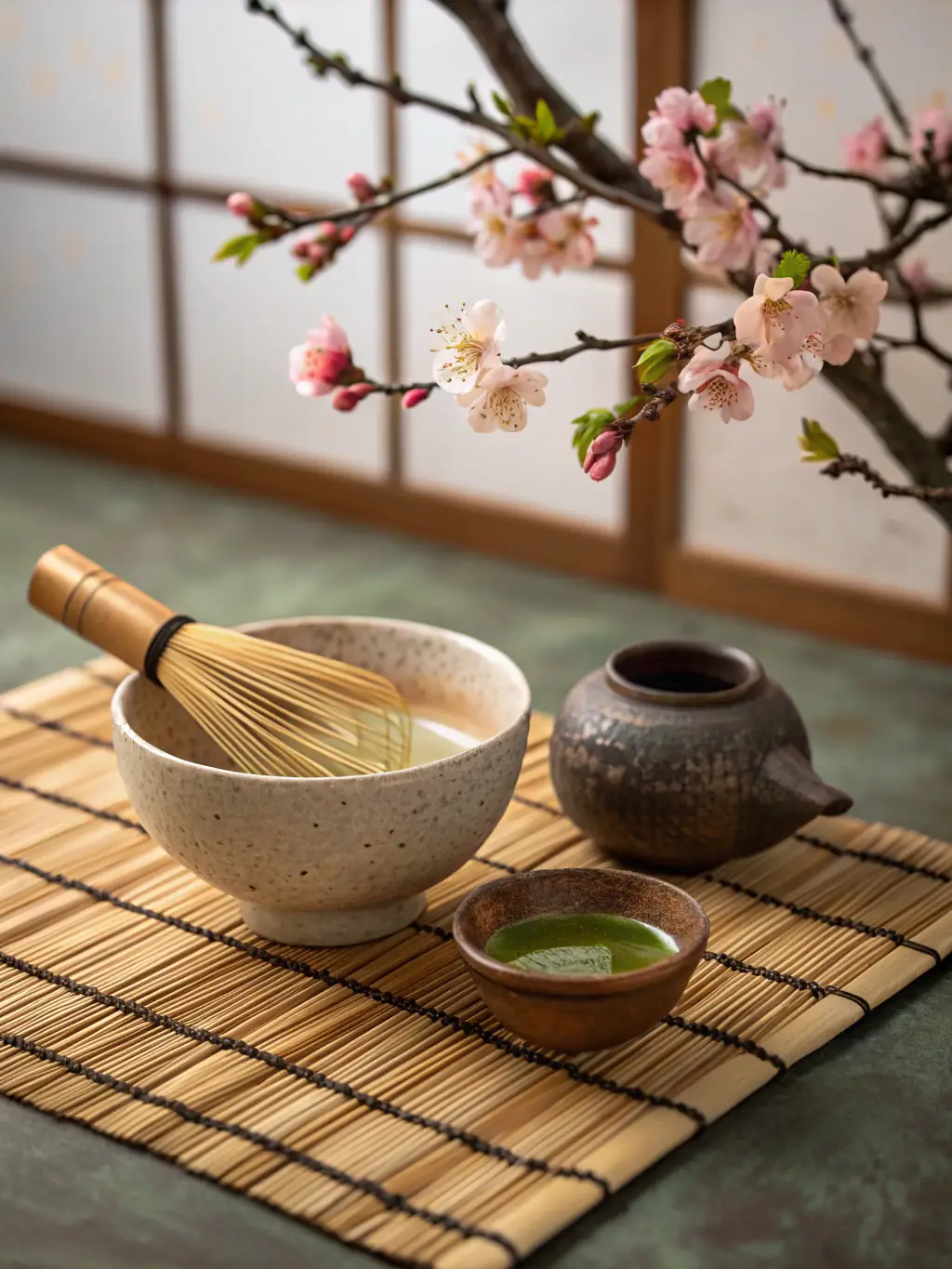 A calming image of Kyoto, Japan, showing a traditional Zen garden and a tea ceremony, highlighting mindfulness and cultural immersion.